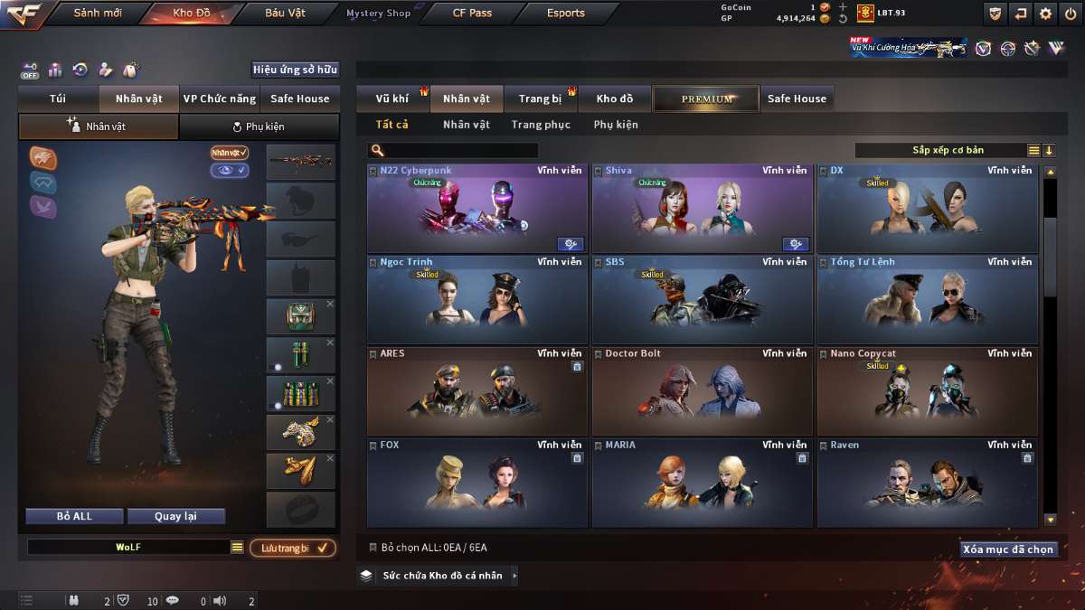 shop acc cf uy tin gia re